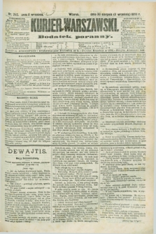 Kurjer Warszawski : dodatek poranny. R.68, nr 252 (11 września 1888)