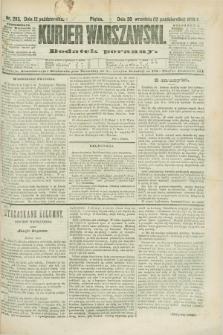 Kurjer Warszawski : dodatek poranny. R.68, nr 283 (12 października 1888)