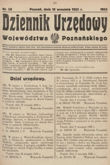 Dziennik Urzędowy Województwa Poznańskiego. 1925, nr 38