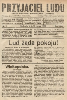 Przyjaciel Ludu : organ Polskiego Stronnictwa Ludowego. 1920, nr 11