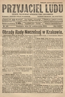 Przyjaciel Ludu : organ Polskiego Stronnictwa Ludowego. 1920, nr 43