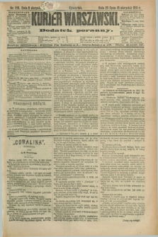 Kurjer Warszawski : dodatek poranny. R.71, nr 215 (6 sierpnia 1891)