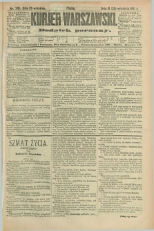 Kurjer Warszawski : dodatek poranny. R.71, nr 265 (25 września 1891)