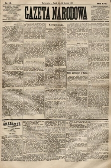 Gazeta Narodowa. 1891, nr 14