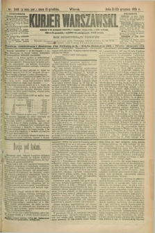 Kurjer Warszawski : dodatek poranny. R.71, nr 346 (15 grudnia 1891)