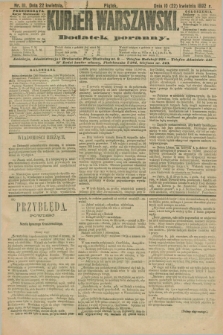 Kurjer Warszawski : dodatek poranny. R.72, nr 111 (22 kwietnia 1892)