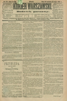Kurjer Warszawski : dodatek poranny. R.72, nr 129 (10 maja 1892)