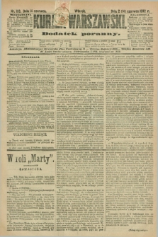 Kurjer Warszawski : dodatek poranny. R.72, nr 163 (14 czerwca 1892)