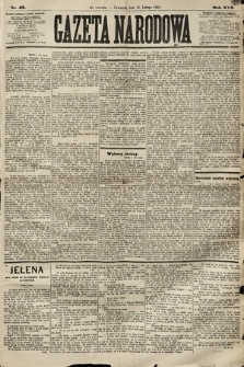 Gazeta Narodowa. 1891, nr 43