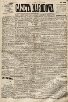 Gazeta Narodowa. 1891, nr 61