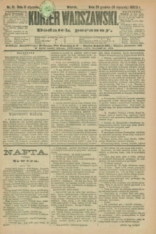 Kurjer Warszawski : dodatek poranny. R.73, nr 10 (10 stycznia 1893)