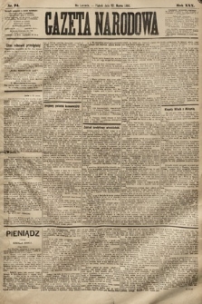 Gazeta Narodowa. 1891, nr 74