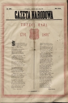 Gazeta Narodowa. 1891, nr 106