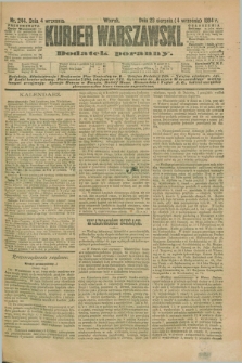 Kurjer Warszawski : dodatek poranny. R.74, nr 244 (4 września 1894)