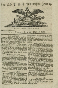 Königlich Preußisch Pommersche Zeitung. 1811, No. 4 (14 Januar)