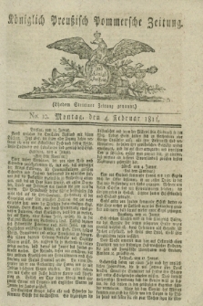 Königlich Preußisch Pommersche Zeitung. 1811, No. 10 (4 Februar)