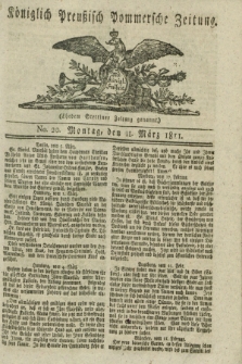 Königlich Preußisch Pommersche Zeitung. 1811, No. 20 (11 März)