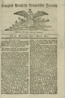Königlich Preußisch Pommersche Zeitung. 1811, No. 26 (1 April)