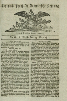 Königlich Preußisch Pommersche Zeitung. 1811, No. 41 (24 May)