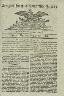 Königlich Preußisch Pommersche Zeitung. 1811, No. 52 (1 Juli)
