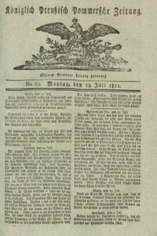 Königlich Preußisch Pommersche Zeitung. 1811, No. 60 (29 Juli)