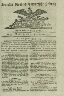 Königlich Preußisch Pommersche Zeitung. 1811, No. 78 (30 September)