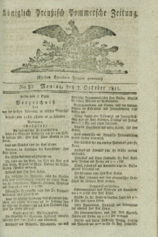 Königlich Preußisch Pommersche Zeitung. 1811, No. 80 (7 October)