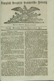 Königlich Preußisch Pommersche Zeitung. 1811, No. 88 (4 November)