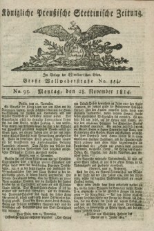 Königlich Preußische Stettinische Zeitung. 1814, No 95 (28 November) + dod.
