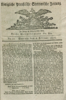 Königliche Preußische Stettinische Zeitung. 1815, No. 11 (6 Februar)