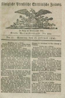 Königliche Preußische Stettinische Zeitung. 1815, No. 17 (27 Februar)