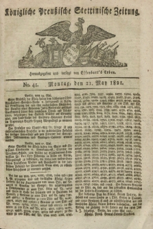 Königliche Preußische Stettinische Zeitung. 1821, No. 41 (21 Mai) + wkładka