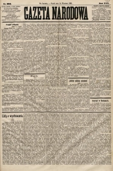 Gazeta Narodowa. 1891, nr 224