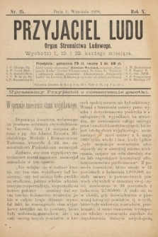 Przyjaciel Ludu : organ Stronnictwa Ludowego. 1898, nr 25