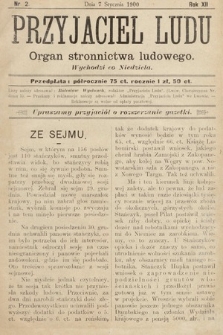 Przyjaciel Ludu : organ Stronnictwa Ludowego. 1900, nr 2