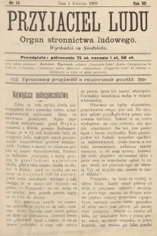 Przyjaciel Ludu : organ Stronnictwa Ludowego. 1900, nr 14
