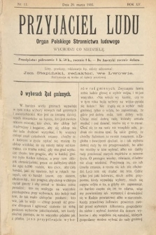 Przyjaciel Ludu : organ Polskiego Stronnictwa Ludowego. 1903, nr 13