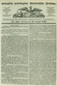 Königlich privilegirte Stettinische Zeitung. 1848, No. 164 (25 August) + dod.