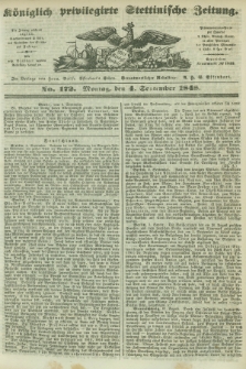 Königlich privilegirte Stettinische Zeitung. 1848, No. 172 (4 September) + dod.