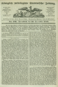 Königlich privilegirte Stettinische Zeitung. 1848, No. 183 (16 September) + dod.
