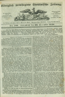 Königlich privilegirte Stettinische Zeitung. 1848, No. 189 (23 September) + dod.