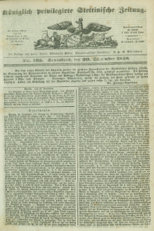 Königlich privilegirte Stettinische Zeitung. 1848, No. 195 (30 September) + dod.