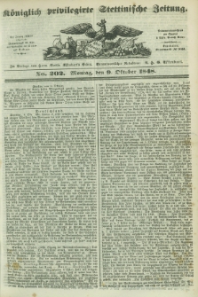 Königlich privilegirte Stettinische Zeitung. 1848, No. 202 (9 Oktober) + dod.