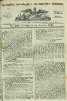 Königlich privilegirte Stettinische Zeitung. 1848, No. 233 (14 November) + dod.