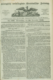 Königlich privilegirte Stettinische Zeitung. 1848, No. 241 (23 November) + dod.