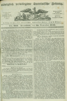 Königlich privilegirte Stettinische Zeitung. 1848, No. 243 (25 November) + dod.