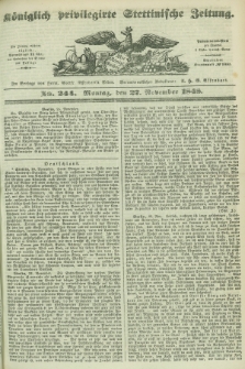 Königlich privilegirte Stettinische Zeitung. 1848, No. 244 (27 November) + dod.
