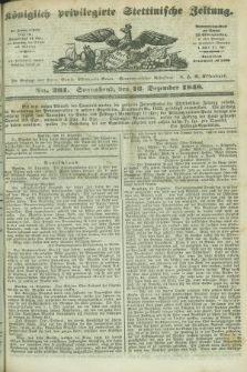 Königlich privilegirte Stettinische Zeitung. 1848, No. 261 (16 Dezember) + dod.