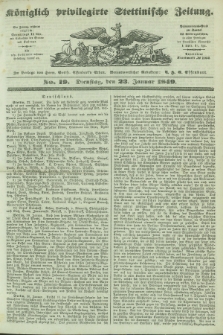 Königlich privilegirte Stettinische Zeitung. 1849, No. 19 (23 Januar)