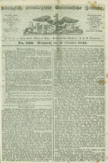Königlich privilegirte Stettinische Zeitung. 1849, No. 230 (3 October) + dod.